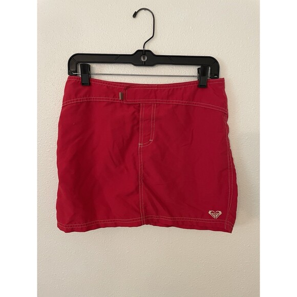 Roxy Skirt Junior Womens Size 5 Red Mini Excellent Condition - Picture 1 of 5